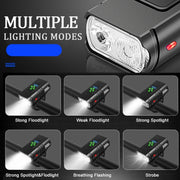 Luce per bicicletta ricaricabile micro USB BK02 1000LM, Micro USB