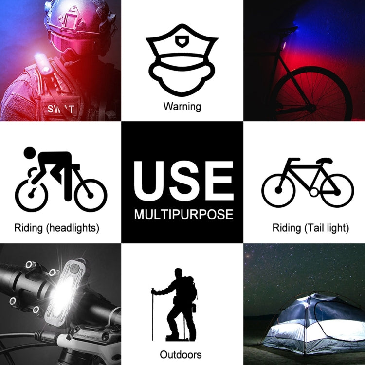 Lampada posteriore bicicletta USB-C ricaricabile 6 LED
