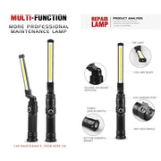 Luce di emergenza portatile pieghevole ricaricabile USB