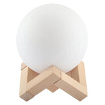 Luce notturna a LED a risparmio energetico con ricarica USB a 2 colori con base di supporto in legno, Touch Control 2-Color(10cm)