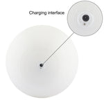 Luce notturna a LED a risparmio energetico con ricarica USB a 2 colori con base di supporto in legno, Touch Control 2-Color(10cm)