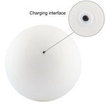 Luce notturna a LED a risparmio energetico con ricarica USB a 7 colori con base di supporto in legno, Patted 7-Color(18cm)