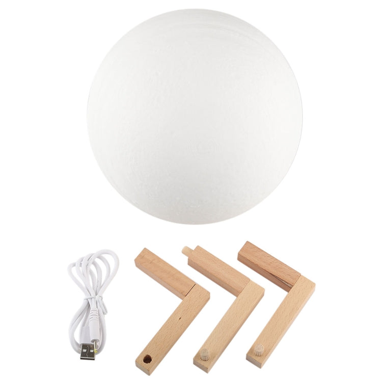 Luce notturna a LED a risparmio energetico con ricarica USB a 7 colori con base di supporto in legno, Patted 7-Color(18cm)