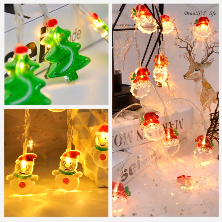 Stringa di luci decorative a LED con pupazzo di neve di Natale da 1,5 m e 10 luci, Christmas Snowman