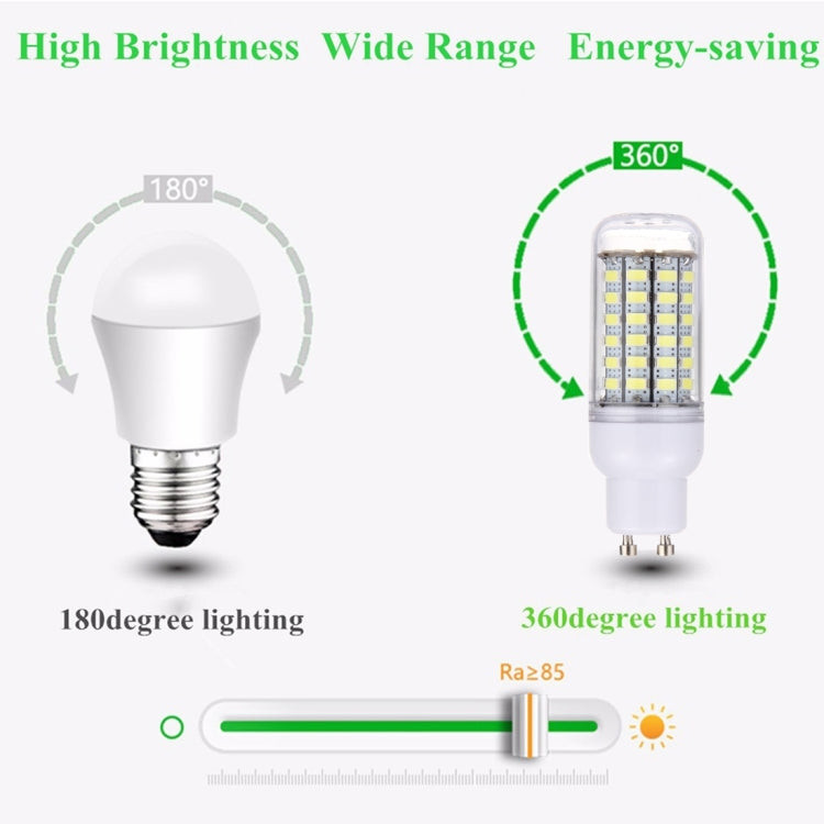 Lampadina LED a mais GU10 5,5 W 69 LED SMD 5730, CA 200-240 V, AC 200-240V