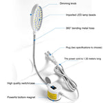 Lampada a LED per macchina da cucire Magnete dimmerabile Lampada a risparmio energetico funzionante 22 perline, 22 Beads