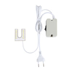 Lampada per macchina da cucire a 10 LED Lampada a risparmio energetico funzionante con magnete a forma di U