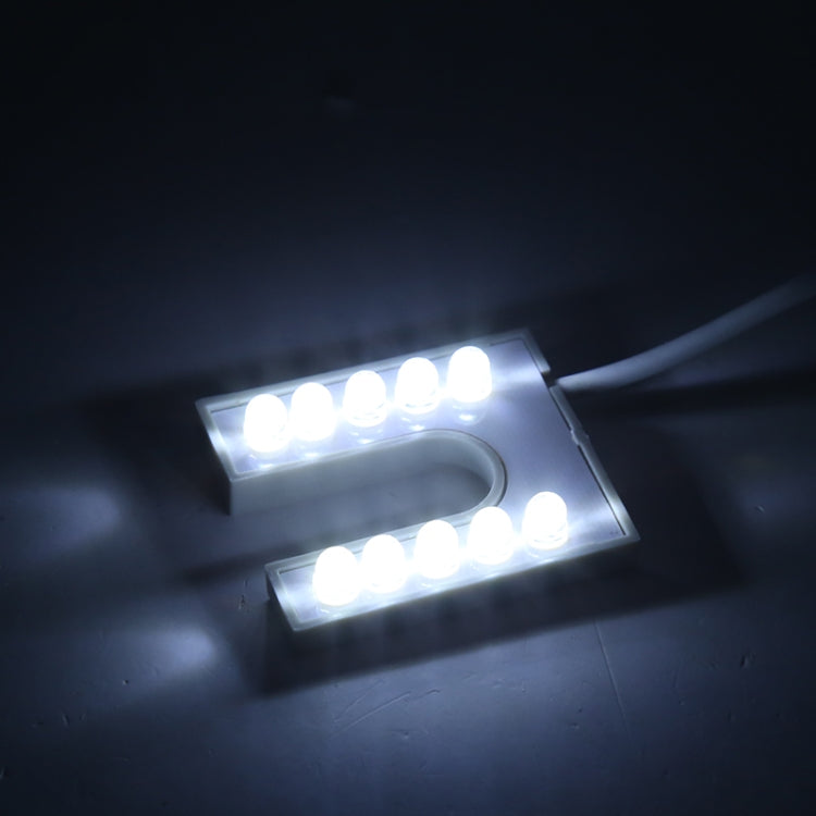 Lampada per macchina da cucire a 10 LED Lampada a risparmio energetico funzionante con magnete a forma di U