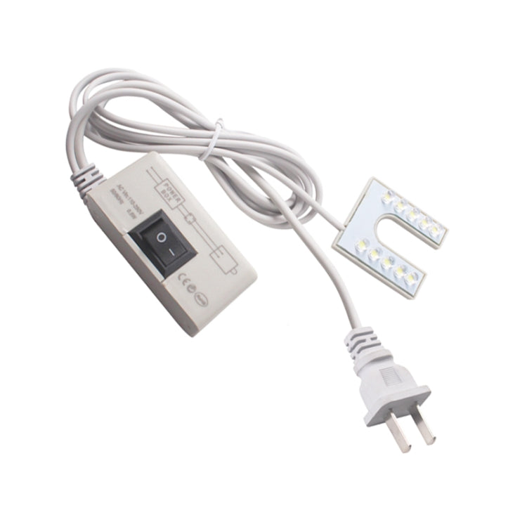 Lampada per macchina da cucire a 10 LED Lampada a risparmio energetico funzionante con magnete a forma di U