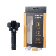 Torcia LED zoomabile T6+XPE ricaricabile USB 4 modalità