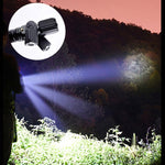 Torcia LED zoomabile T6+XPE ricaricabile USB 4 modalità