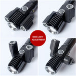 Torcia LED impermeabile ricaricabile USB con batteria 18650