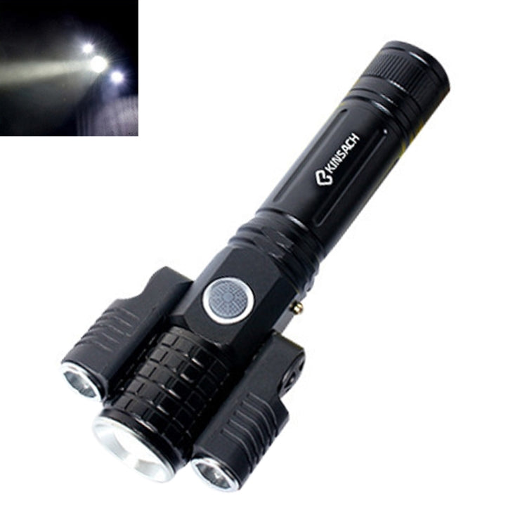 Torcia LED zoomabile KS-738 con batteria ricaricabile 18650