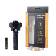 Torcia LED zoomabile KS-738 con batteria ricaricabile 18650