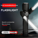 Torcia LED zoomabile KS-738 con batteria ricaricabile 18650