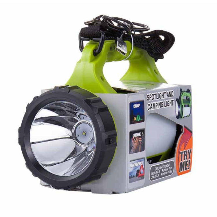 Faro LED portatile esterno 5W 1000LM con ricarica USB