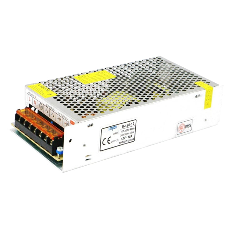 Alimentatore LED 120W 12V 10A con guscio in ferro