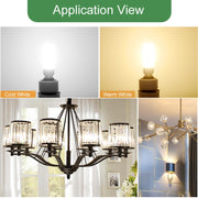 Luce a mais LED dimmerabile E14 64 LED 220V