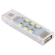 Luce USB impilabile a 12 LED per laptop e PC