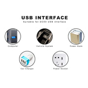 Luce USB impilabile a 12 LED per laptop e PC