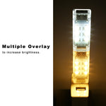 Luce USB impilabile a 12 LED per PC e laptop