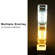 Luce USB impilabile a 12 LED per laptop e PC