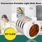 Adattatore lampadine da E17 a E14 in rame e PBT