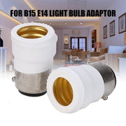 Adattatore lampadine da B15 a E14 in rame e PBT