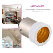 Adattatore lampadine da B15 a E14 in rame e PBT