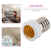 Adattatore convertitore lampadine da E14 a E12