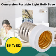 Adattatore convertitore lampadine da E14 a E12