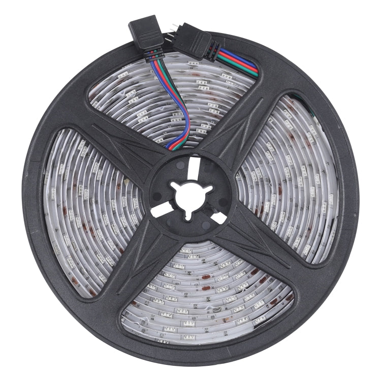 Striscia luminosa Bluetooth impermeabile SMD 5050 IP65 da 5 m, 150 LED, RGB, con telecomando a 24 tasti, spina europea, 5m 150 LEDs IP65