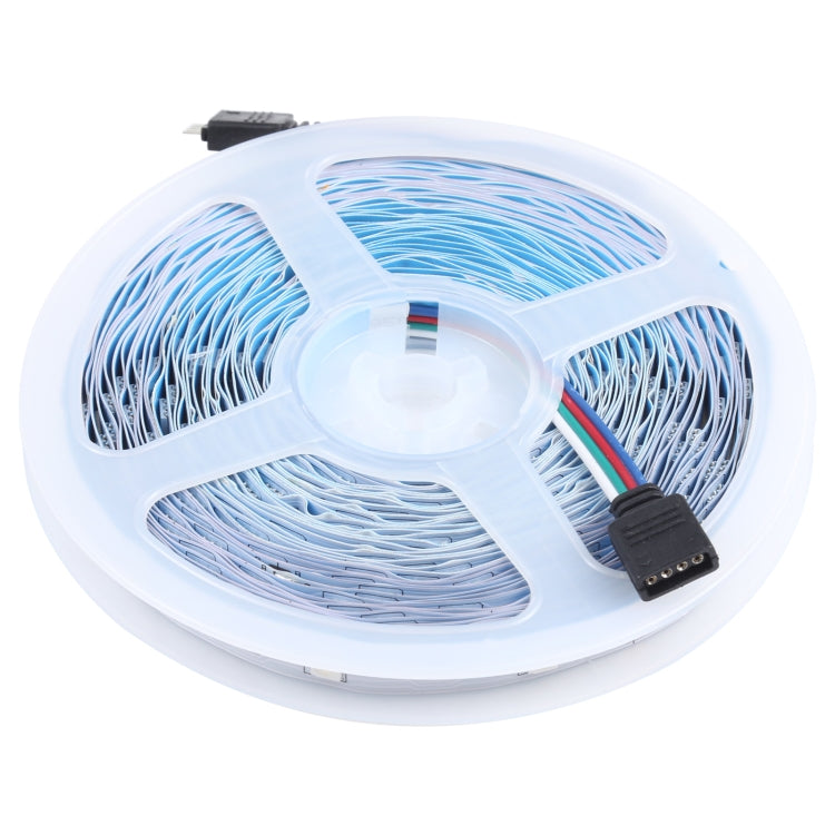 Striscia luminosa RGB impermeabile da 20 m 600 LED SMD 5050 IP44 con Bluetooth a 24 tasti + telecomando musicale, presa EU, 20m 600 LEDs IP44