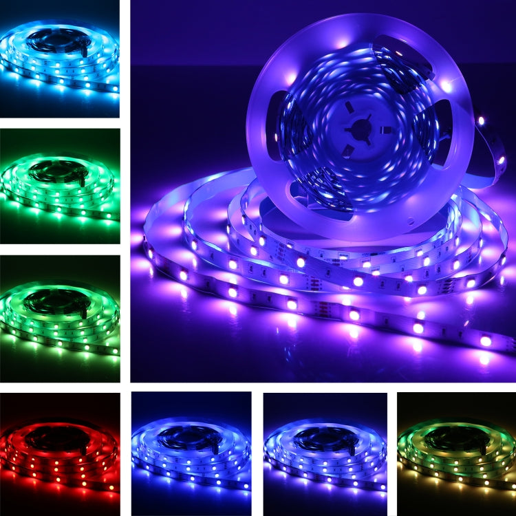 Striscia luminosa RGB impermeabile da 20 m 600 LED SMD 5050 IP44 con Bluetooth a 24 tasti + telecomando musicale, presa EU, 20m 600 LEDs IP44