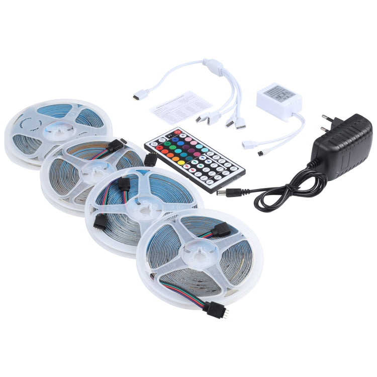 Striscia luminosa RGB impermeabile da 20 m 1200 LED SMD 2835 IP65 con telecomando a 44 tasti, spina europea, 20m 1200 LEDs IP65