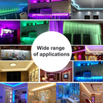 Striscia luminosa RGB impermeabile da 20 m 1200 LED SMD 2835 IP65 con telecomando a 44 tasti, spina europea, 20m 1200 LEDs IP65