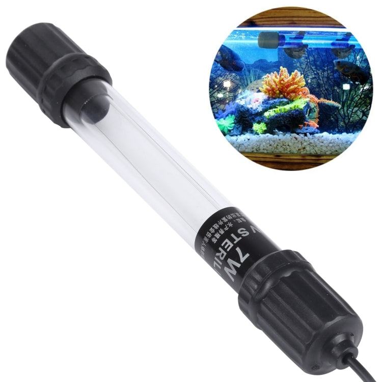 UV-007 Lampada germicida ultravioletta da 7 W per acquario, spina europea, 7W