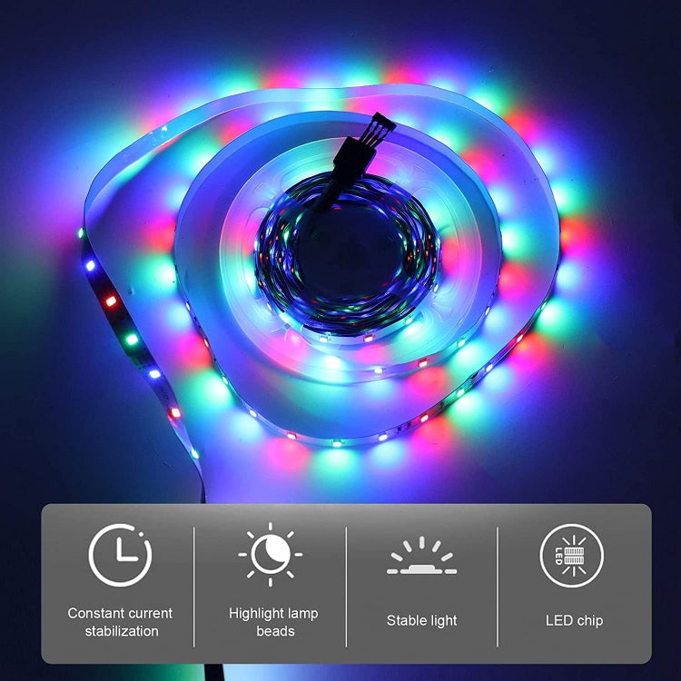 Luce a corda LED RGB SMD 2030 da 5 m, 12 V, 2030 SMD RGB LED 5m Bare Board