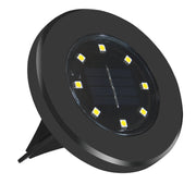 Set 4 lampade solari da giardino 8 LED IP65 impermeabili