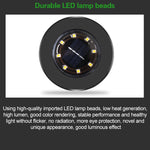 Set 4 lampade solari da giardino 8 LED IP65 impermeabili
