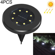 Set 4 lampade solari da giardino 8 LED IP65 impermeabili