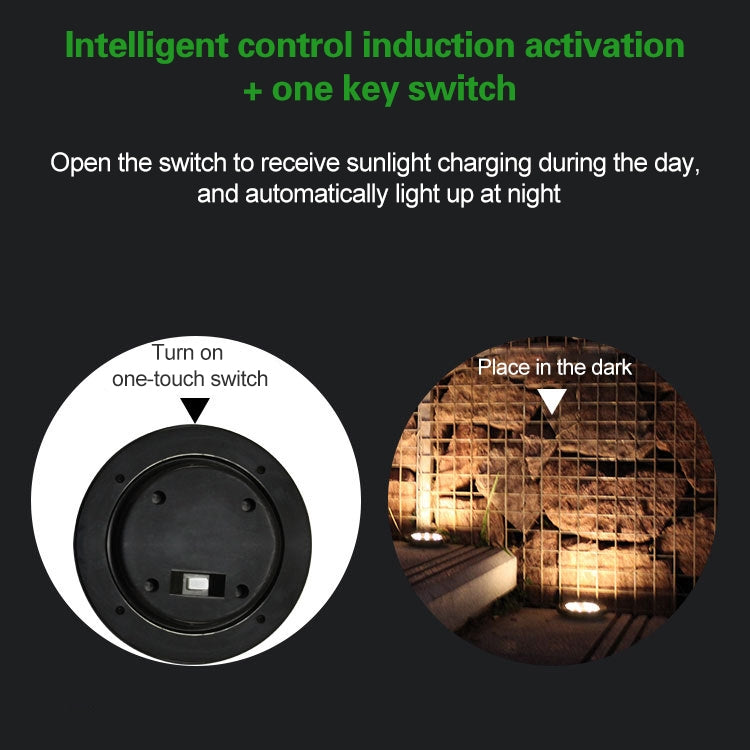 Set 4 lampade solari da giardino 8 LED IP65 impermeabili