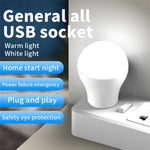 Lampadina notturna a LED USB 3 LED 5730 SMD, DC 5V, 3 LEDs Bulb