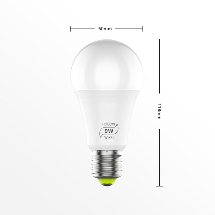 9W 110V E27 RGBCW WIFI LED Smart Lampadina Luce senza fili per l'automazione domestica intelligente, 110V