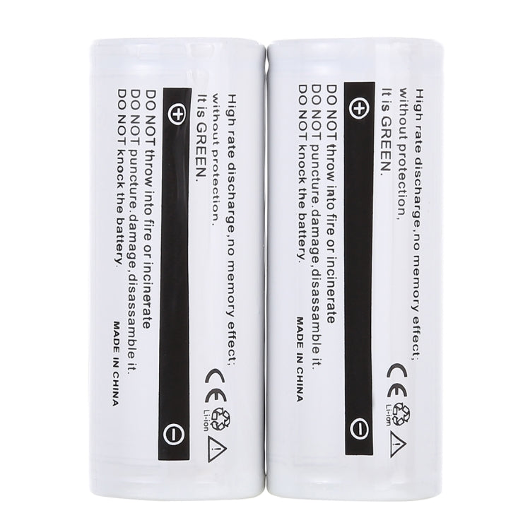 LusteFire 2 batterie ricaricabili al litio 8000mAh 3,7V 26650 con PCB, 26650 8000mAh