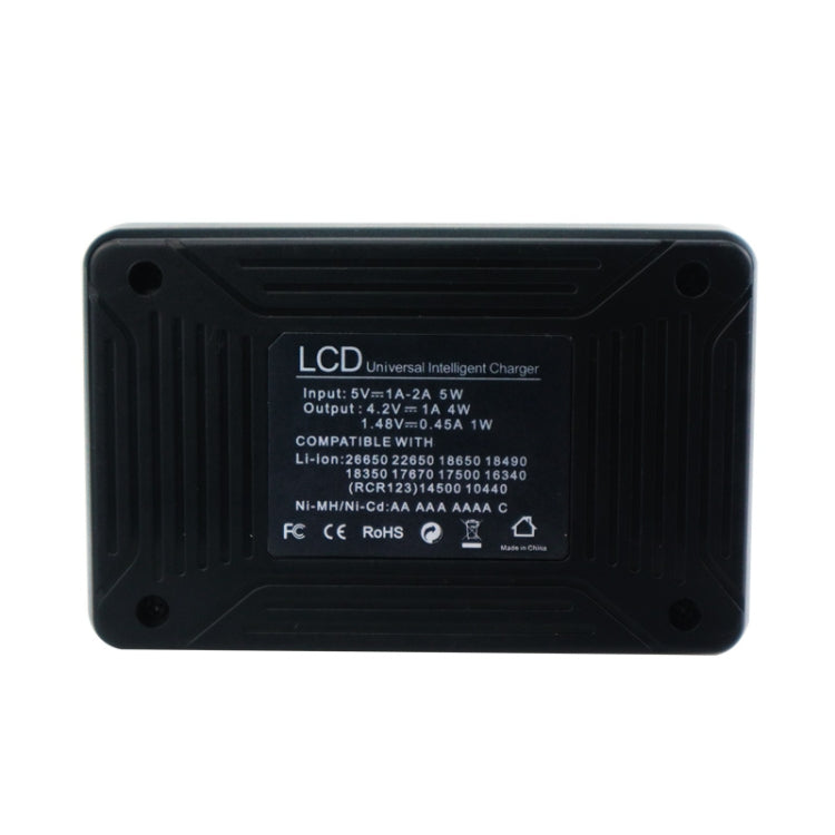 Caricabatterie universale batterie 18650 26650 con micro USB