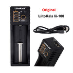 LiitoKala Lii-100 caricabatterie per batterie Li-ion 18650