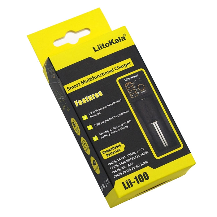 LiitoKala Lii-100 caricabatterie per batterie Li-ion 18650