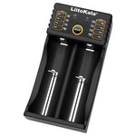 LiitoKala Lii-202 Caricabatterie USB per batterie Li-ion