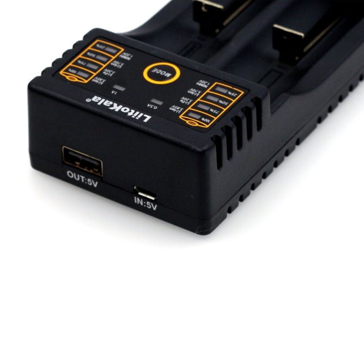 LiitoKala lii-202 Smart Charger with USB Output for Li-ion IMR 18650, 18490, 18350, 17670, 17500, 16340(RCR123), 14500, 10440